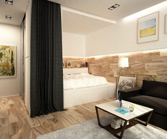 How To Divide Studio Apartment Room ? – Decor Around The World destiné Rideau Séparation Pièce