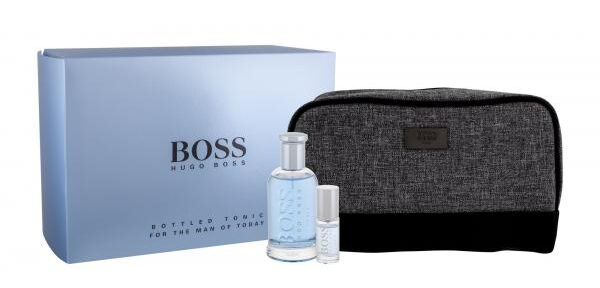 Hugo Boss Boss Bottled Tonic Edt 100 Ml + Edt Mini 8 Ml avec Trousse De Toilette Hugo Boss