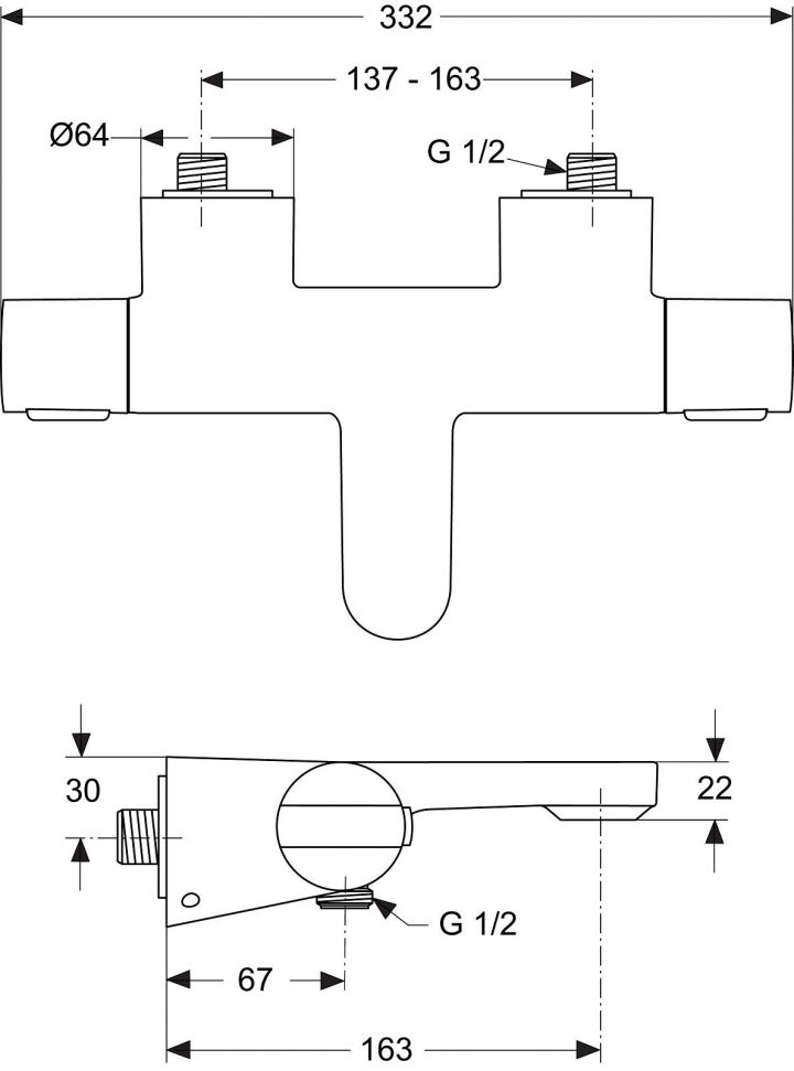 Ideal Standard Ceratherm Mitigeur Thermostatique Bain avec Mitigeur Thermostatique Douche Ideal Standard Ideal Standard Ceratherm Mitigeur Thermostatique Bain avec Mitigeur Thermostatique Douche Ideal Standard