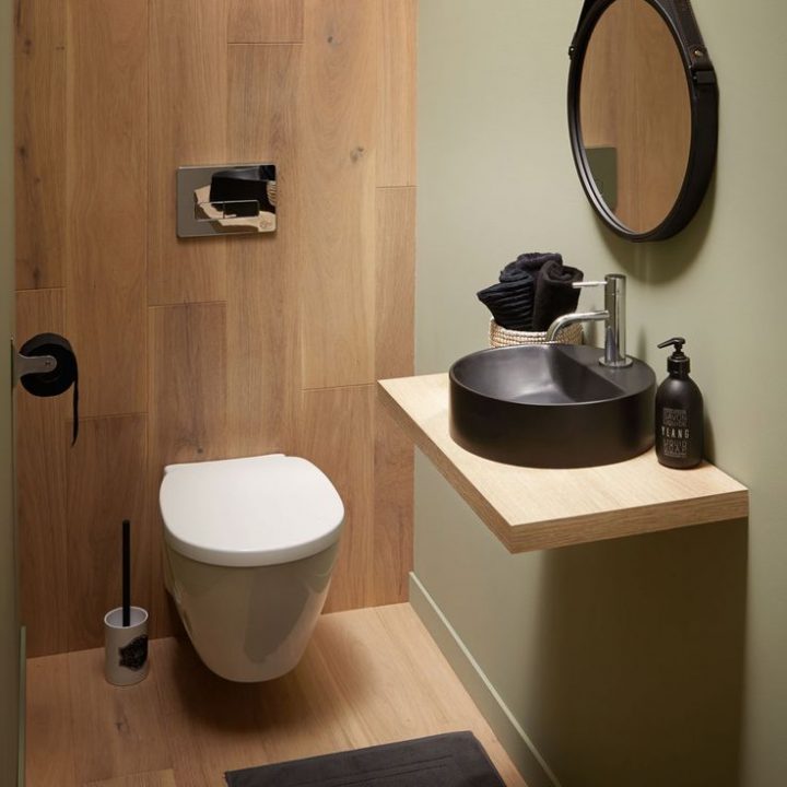 Idée Décoration Salle De Bain – Plan De Toilette Avec Le pour Toilette Seche Interieur Maison