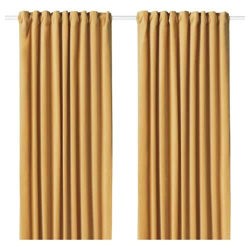 Ikea Lenda Gray Curtains With Tie-Backs, 1 Pair | Rideaux dedans Rideaux Sanela