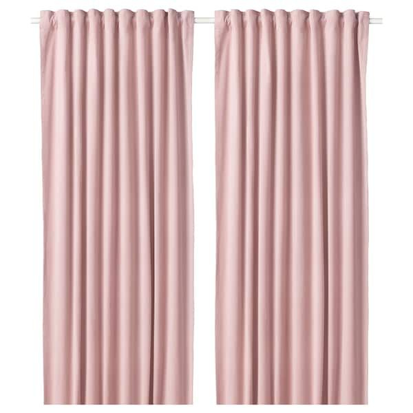 Ikea – Sanela Room Darkening Curtains, 1 Pair Light Pink tout Rideaux Sanela
