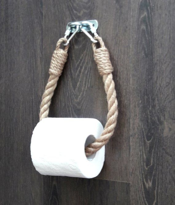 Industrielle Toilettenpapier Holder .. Jute Rope Decor tout Support Papier Toilette Original Industrielle Toilettenpapier Holder .. Jute Rope Decor tout Support Papier Toilette Original