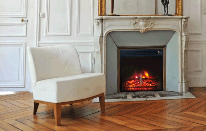 Insert Cheminée Électrique Encastrable Chauffage 1500W dedans Chauffage Electrique Cheminée