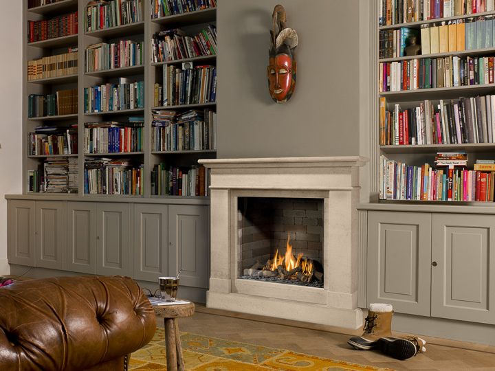 Insert Dans Feu Ouvert – Cheminées Lambotte destiné Cheminée Au Gaz