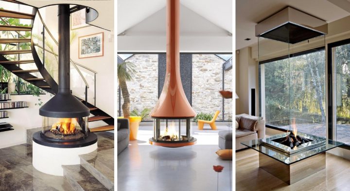 Insert Pour Cheminée Centrale – Infini Photo tout Cheminée Centrale Prix