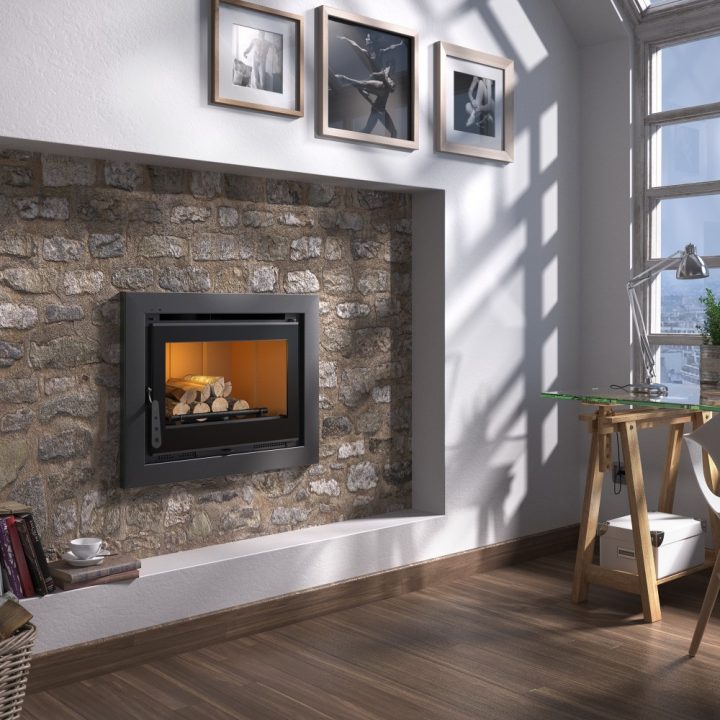 Insertable De Leña It-180 – Chimeneas En Sevilla tout Cheminée Electrique Pas Cher