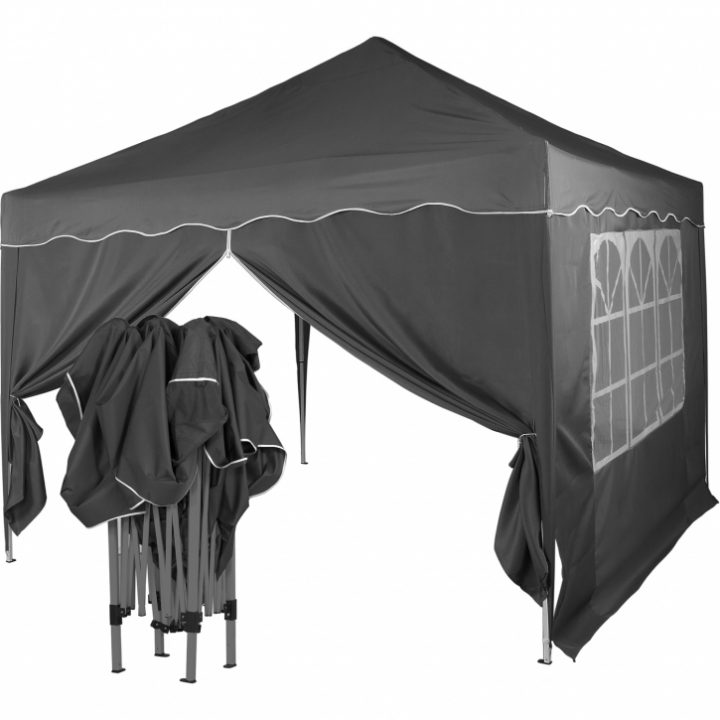 Instent® Tonnelle Pliante 3X3 M Avec 2 Panneaux Latéraux dedans Tonnelle Pliante 3X3 Avec Rideaux Instent® Tonnelle Pliante 3X3 M Avec 2 Panneaux Latéraux dedans Tonnelle Pliante 3X3 Avec Rideaux