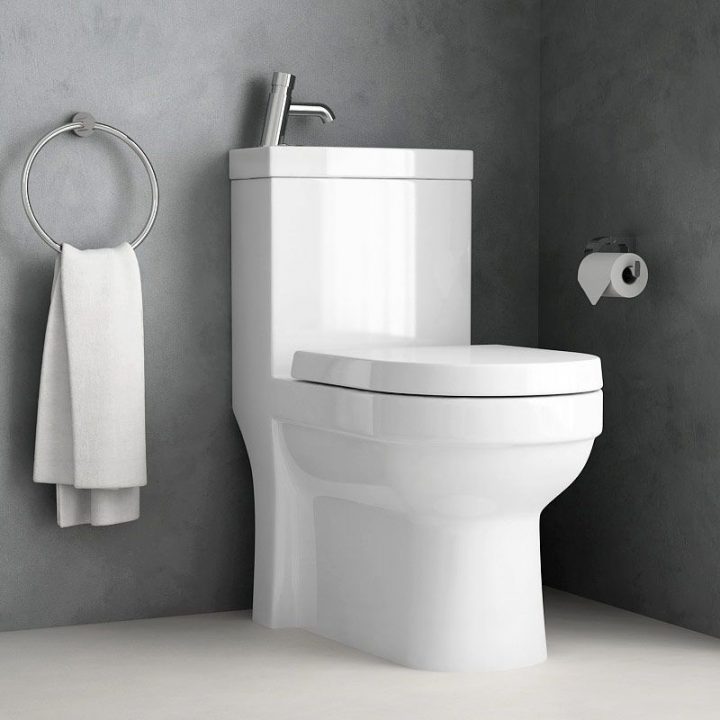 Integral, Wc À Poser Avec Lave-Mains Intégré encequiconcerne Toilette Avec Lave Main