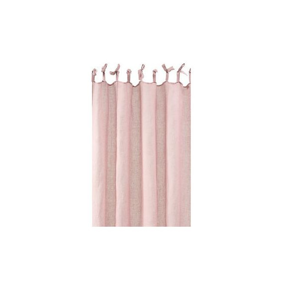 Jardin D'Ulysse – Rideau À Nouettes En Lin Vieux Rose intérieur Rideau Vieux Rose