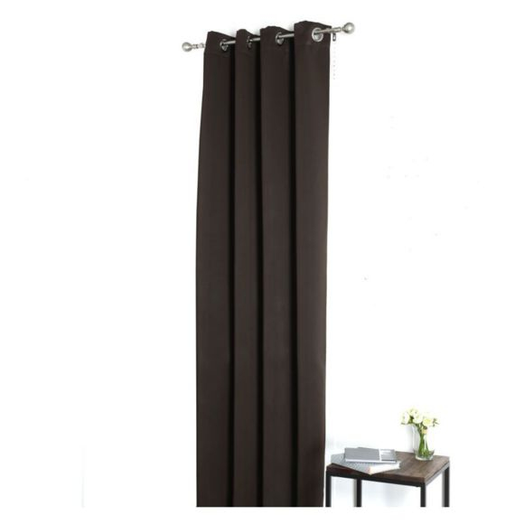 Jja – Le Depot Bailleul – Rideau Occultant 140X260 Marron pour Rideaux Carrefour