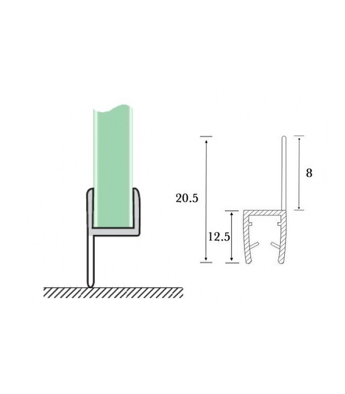 Joint D'Étanchéité Pour Panneau De Verre D'Épaisseur 6 À destiné Joint D Étanchéité Bas De Porte De Douche Joint D'Étanchéité Pour Panneau De Verre D'Épaisseur 6 À destiné Joint D Étanchéité Bas De Porte De Douche