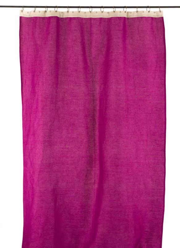 Jute Rideau En Toile – Fushia à Rideau Fushia