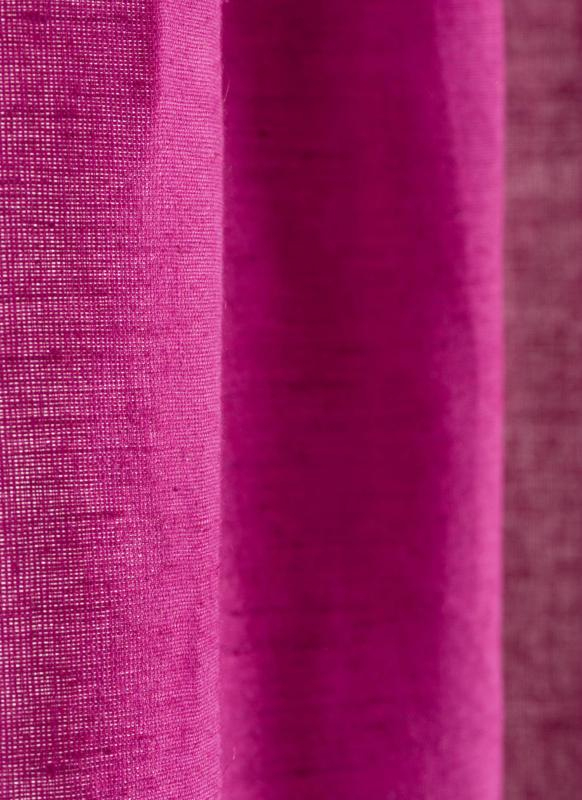 Jute Rideau En Toile – Fushia pour Rideau Fushia