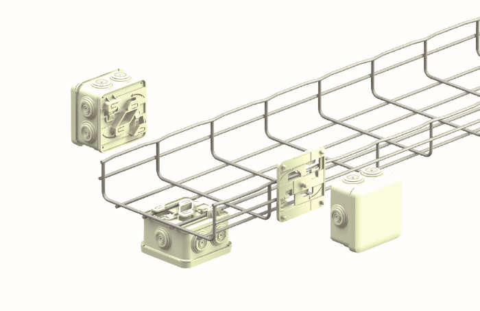 Kit Boite Plexo 80X80 + Interface Cdc Fil avec Chemin De Cable Legrand
