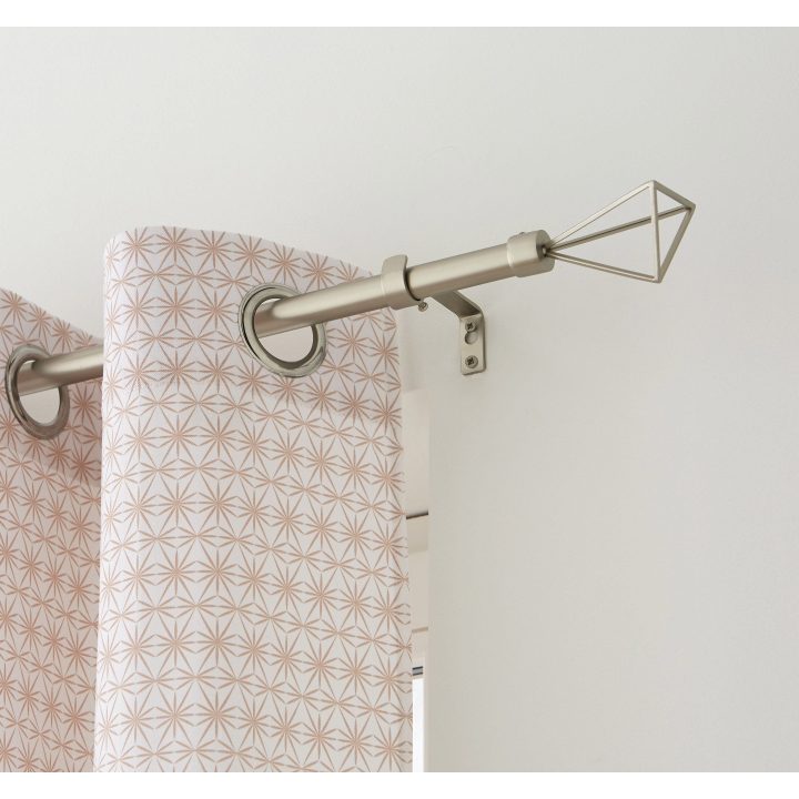 Kit De Tringle À Rideau Triangle Diam. 16/19 Mm Acier Mat destiné Rideau Triangle Kit De Tringle À Rideau Triangle Diam. 16/19 Mm Acier Mat destiné Rideau Triangle