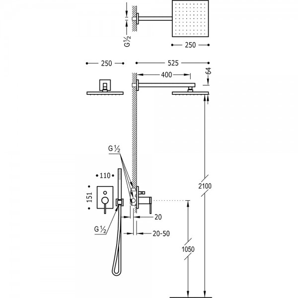 Kit Mono‑Term® À Encastrer Pour Douche Avec Fermeture Et avec Kit Douche A Encastrer Kit Mono‑Term® À Encastrer Pour Douche Avec Fermeture Et avec Kit Douche A Encastrer