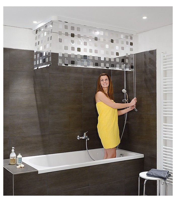 Kit Rideau De Douche Roulant Angulaire Banyo Pour Sanitaires dedans Tringle A Rideau D Angle Kit Rideau De Douche Roulant Angulaire Banyo Pour Sanitaires dedans Tringle A Rideau D Angle