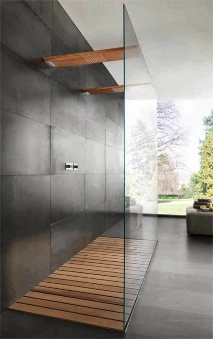 La Salle De Bain Avec Douche Italienne 53 Photos! concernant Carrelage Douche Italienne Antidérapant