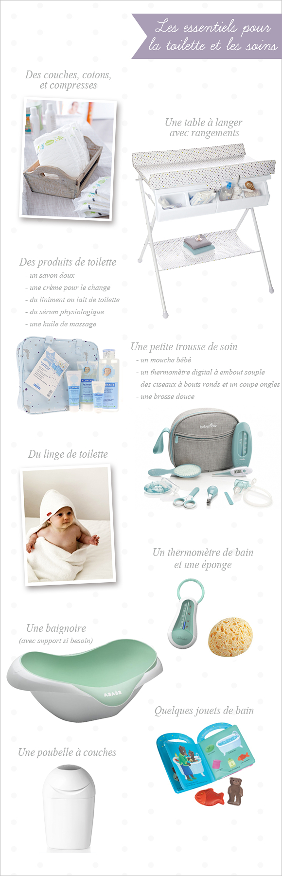 La Toilette De Bébé | Bebe, Conseils Bébé, Produit tout Nécessaire De Toilette Bébé