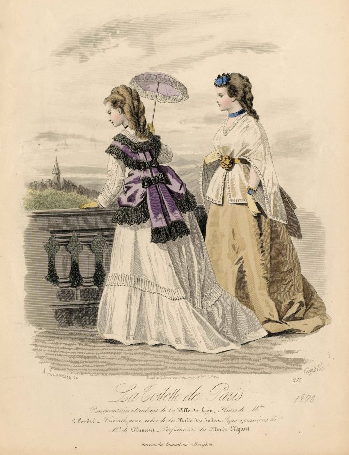 La Toilette De Paris 1869 | Divatillusztrációk serapportantà Toilette A Paris