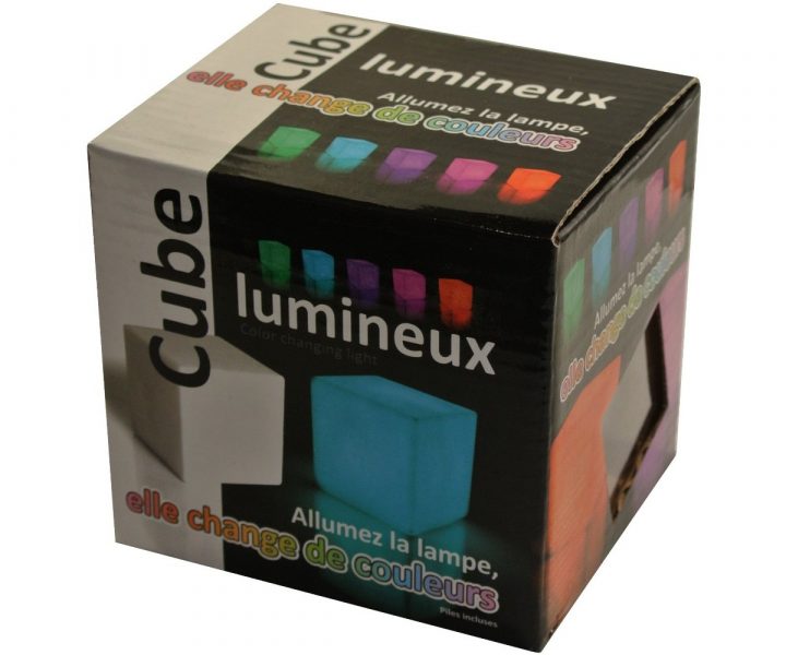 Lampe Veilleuse Design Cube Lumineux Led Change De Couleur dedans Rideau Lumineux Led Pas Cher