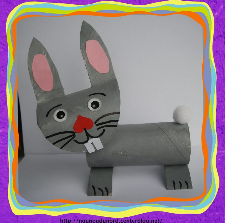 Lapin De Gaspard Réalisé Avec 2 Rouleaux De Papier Wc *2013* dedans Activité Avec Des Rouleaux De Papier Toilette