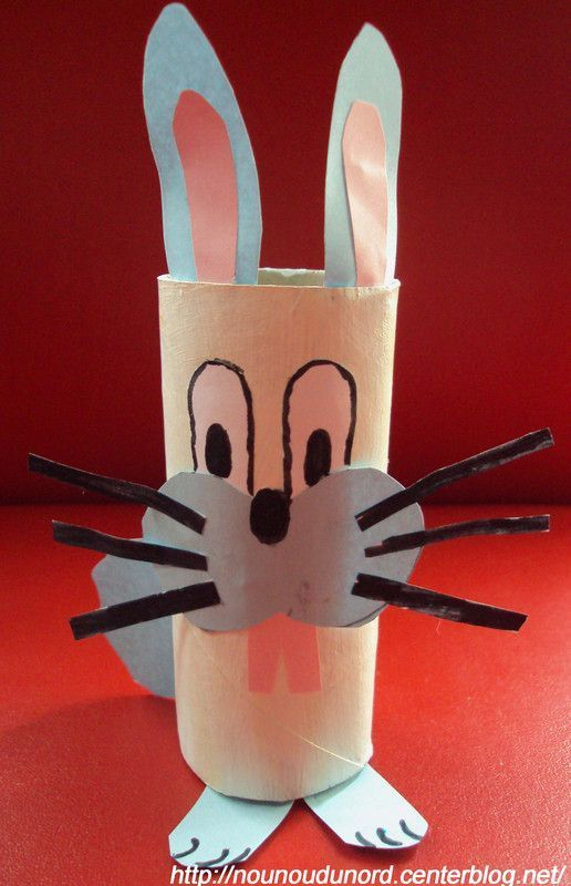 Lapin De Pâques Avec Un Rouleau De Papier Wc *2010* encequiconcerne Activité Manuelle Avec Rouleau Papier Toilette