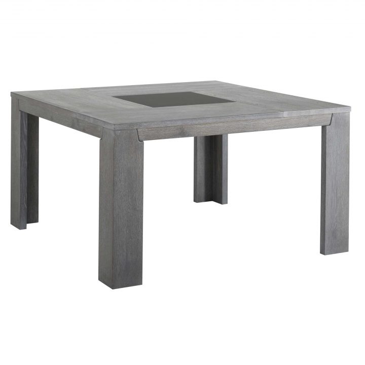 Last Meubles – Table Carrée Sydney Gris – 140Cm X 77.5Cm X pour Table De Salle À Manger Carrée