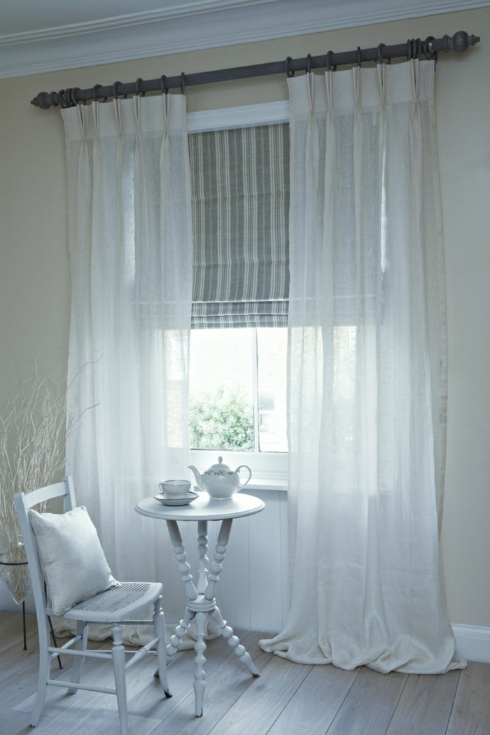 Le Rideau En Lin – Une Belle Décoration Pour L'Intérieur tout Rideau En Lin Blanc