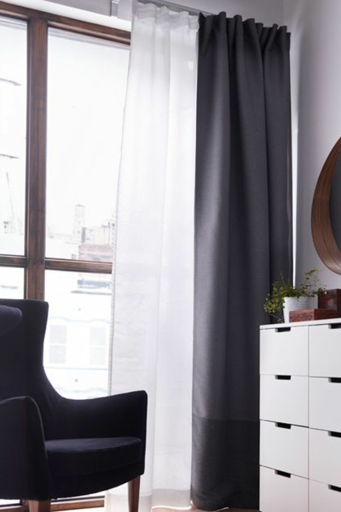 Le Rideau Voilage Dans 41 Photos! avec Rideaux Double Voilage