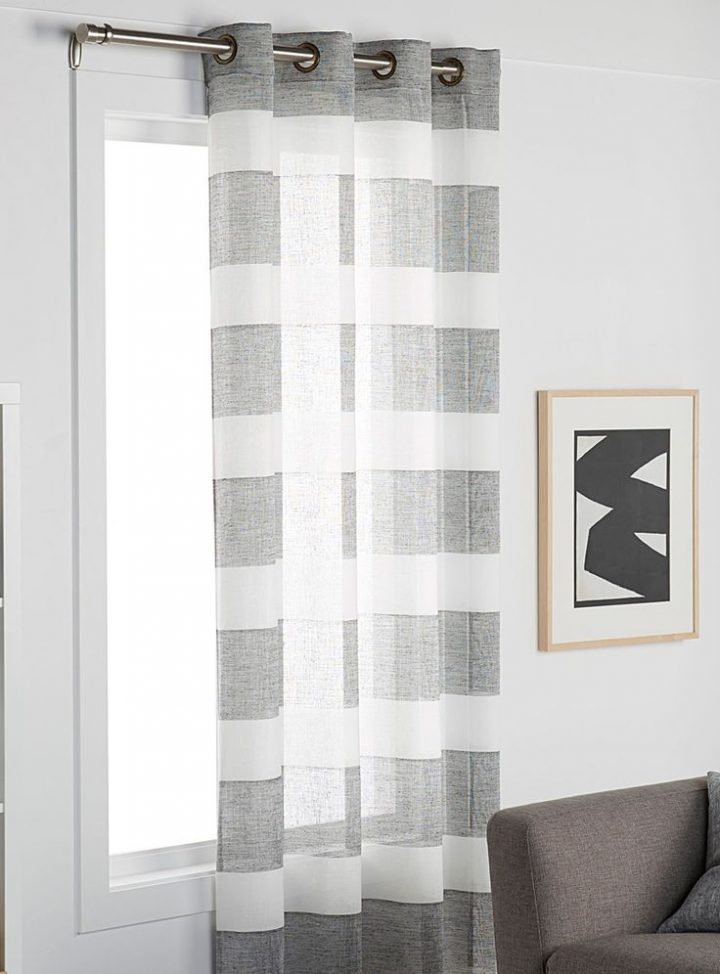 Le Voilage Rayures Rustiques 140 X 220 Cm (Avec Images avec Rideaux Imprimes Scandinaves Le Voilage Rayures Rustiques 140 X 220 Cm (Avec Images avec Rideaux Imprimes Scandinaves