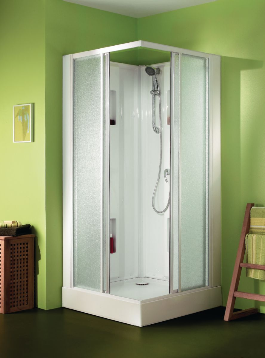 Leda - Cabine De Douche Izibox Carrée 90X90Cm pour Peinture Cabine De Douche