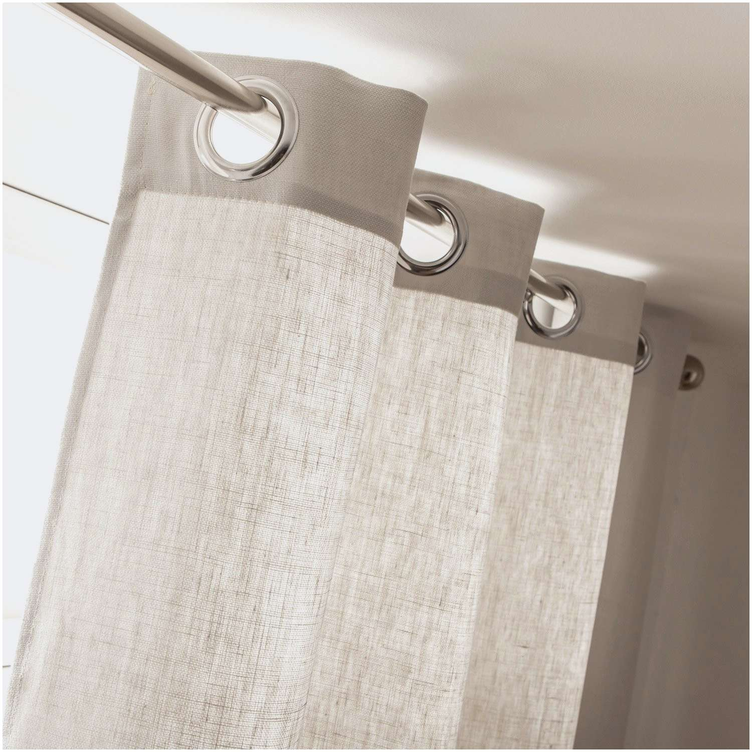 rideau ruflette grande largeur