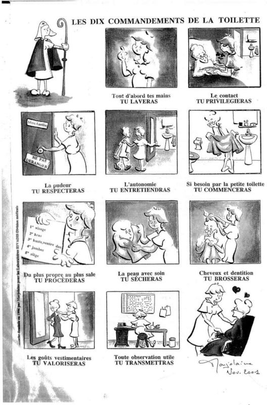 Les 10 Commandements De La Toilette. – Devenir Aide-Soignante destiné Toilette Personne Agée