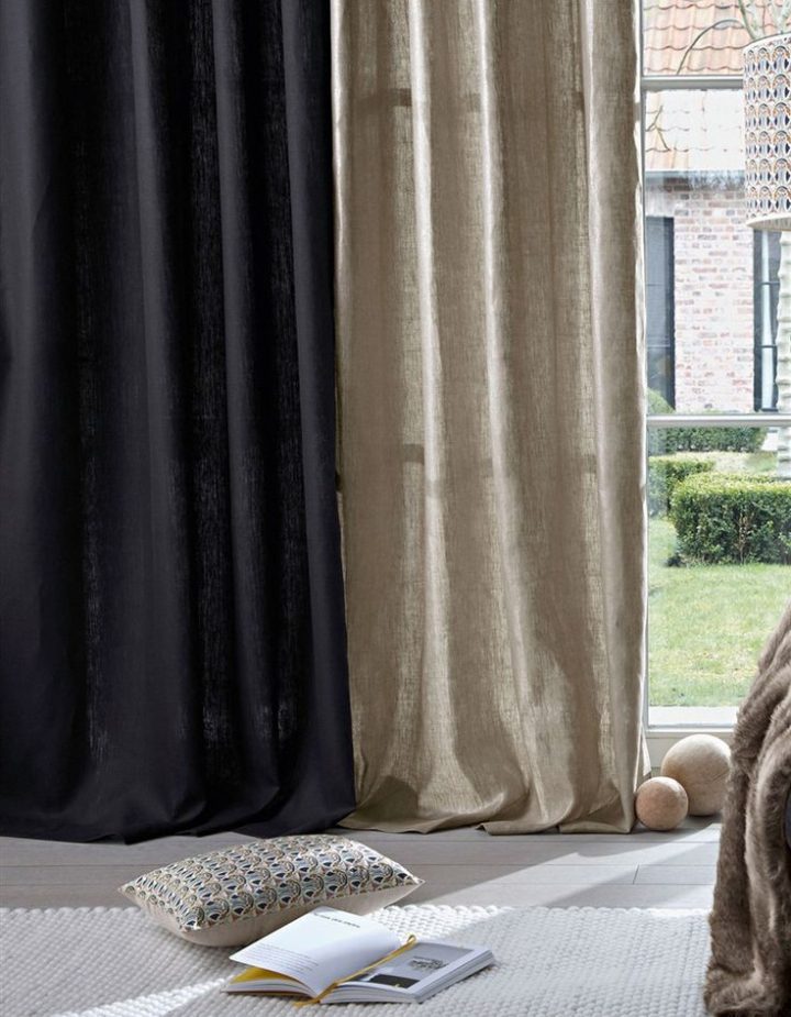 Les 14 Meilleures Images Du Tableau Rideau Sur Pinterest intérieur Rideau En Lin Beige