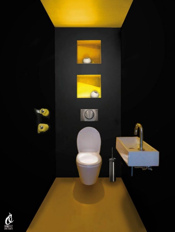 Les 30 Meilleures Images Du Tableau Wc : Styles Et destiné Toilette Noir Suspendu