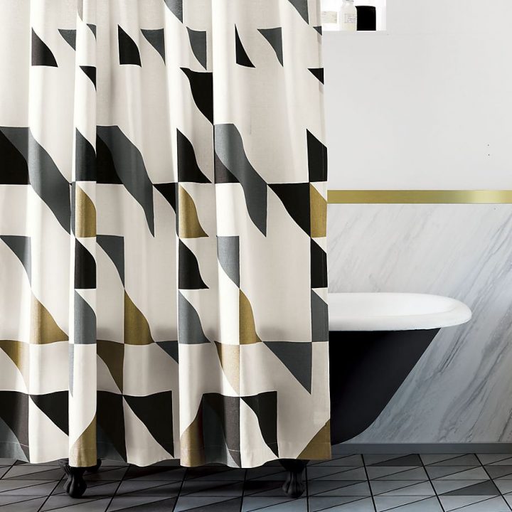 Les Dernières Tendances En Rideaux De Douche – Bricobistro concernant Rideaux Geometrique Les Dernières Tendances En Rideaux De Douche – Bricobistro concernant Rideaux Geometrique
