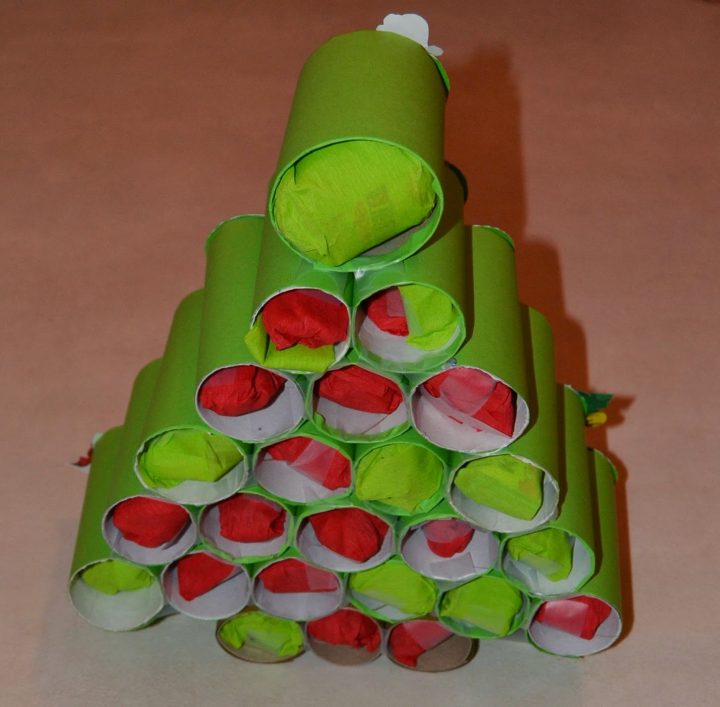 Les Mercredis De Julie: Calendrier De L'Avent : Sapin Avec à Cadre Avec Rouleau Papier Toilette