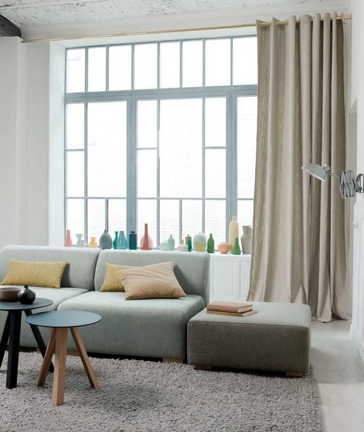 Les Rideaux Pour La Salle De Séjour – 21 Idées Magnifiques dedans Rideau Pour Ne Pas Etre Vu De L Exterieur