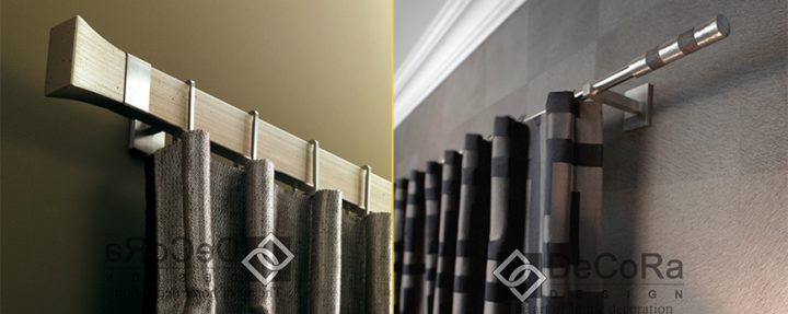 Les Tringles Pour Rideaux Sur-Mesure intérieur Rideau Et Voilage Sur Même Tringle