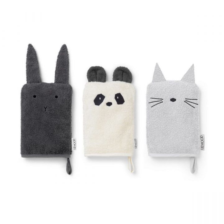 Liewood Lot De 3 Gants De Toilette Sylvester – Classic pour Gant De Toilette Bébé
