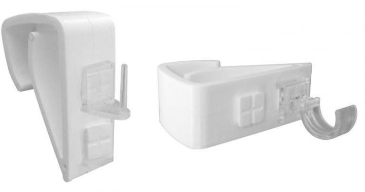 Lot De 2 Crochets Clipsable Pour Fenetre Pvc, Alu Et Bois tout Tringle A Rideau Pour Pvc