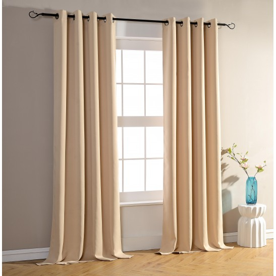 Lot De 2 Rideaux Occultant Beige Clair 140 X 260 Cm destiné Rideau Occultant Pas Cher Conforama Lot De 2 Rideaux Occultant Beige Clair 140 X 260 Cm destiné Rideau Occultant Pas Cher Conforama