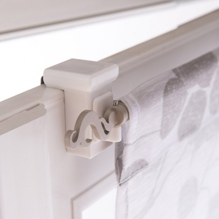 Lot De 2 Supports Sans Perçage Barre De Vitrage Petite dedans Tringle Rideau Fenetre Arrondie