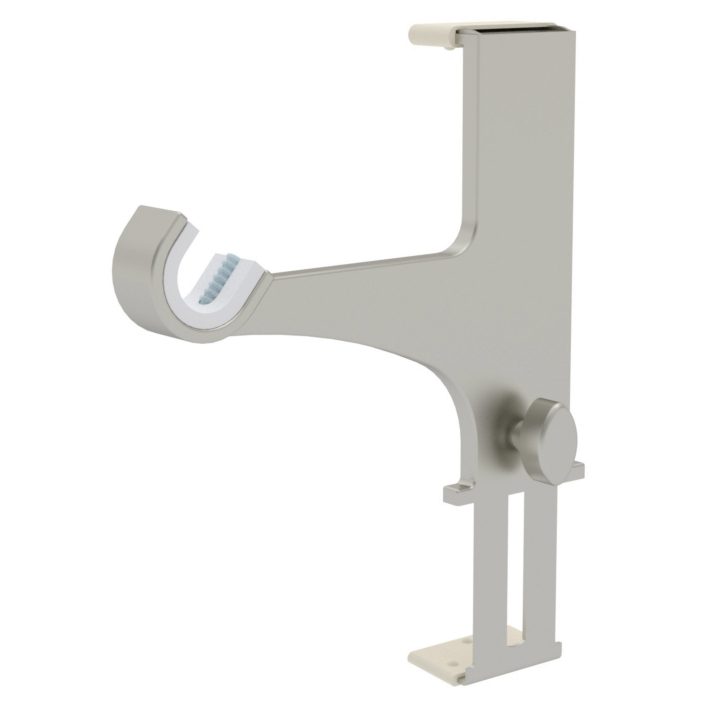 Lot De 2 Supports Sans Perçage Tringle À Rideau Pour serapportantà Tringle A Rideau Pour Pvc