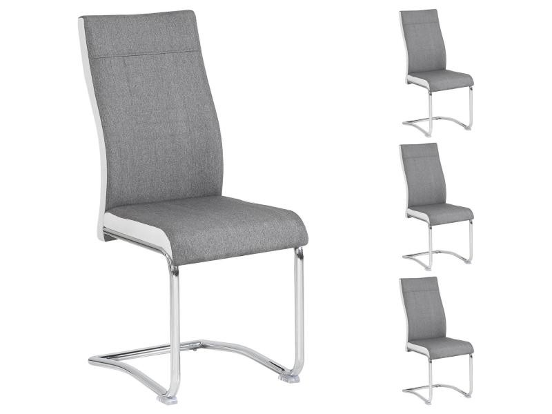 Lot De 4 Chaises De Salle À Manger Ou Cuisine Alba Avec avec Chaise De