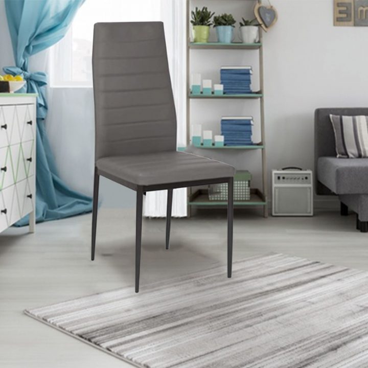 Lot De 6 Chaises Grises Pas Cher Pour Salle À Manger pour Chaises De Salle À Manger Pas Cher