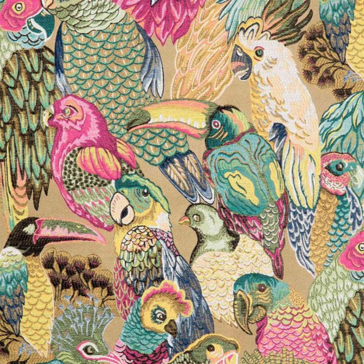 Madura Jungle Birds – Rideaux À Oeillets – Multicolore à Rideaux Jungle