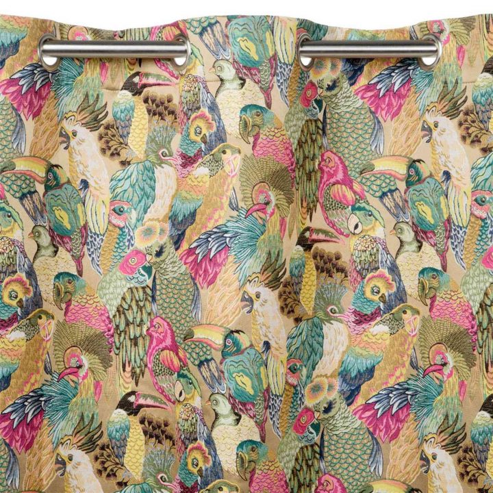 Madura Jungle Birds – Rideaux À Oeillets – Multicolore intérieur Rideaux Jungle Madura Jungle Birds – Rideaux À Oeillets – Multicolore intérieur Rideaux Jungle